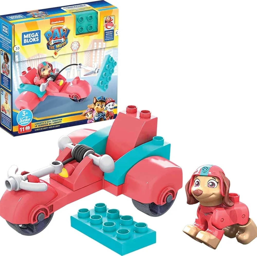 Mega Bloks Nickelodeon - PAW Patrol Liberty's City Scooter Building Set Figure
